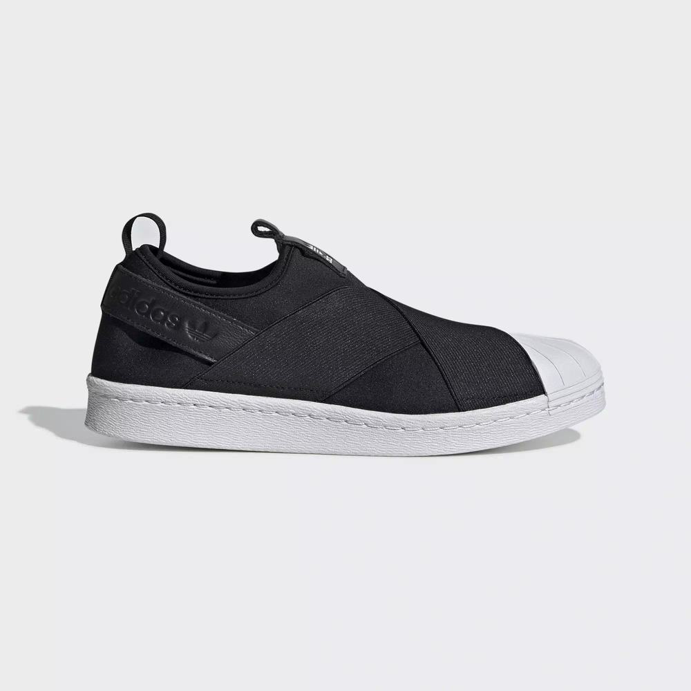 Adidas Superstar Slip-on Tenis Negros Para Mujer (MX-96013)